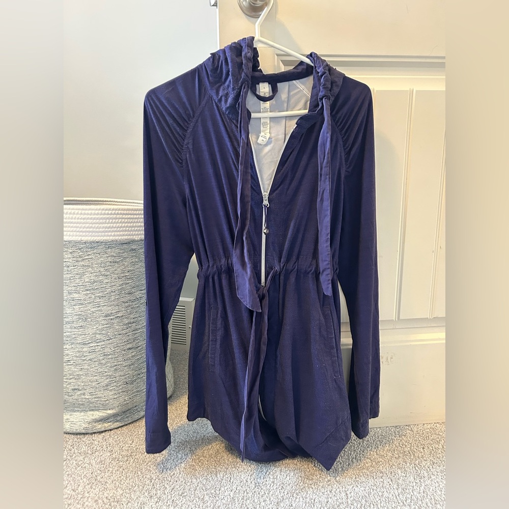 Lululemon Athletica Deep Blue Zip-Up Sweater